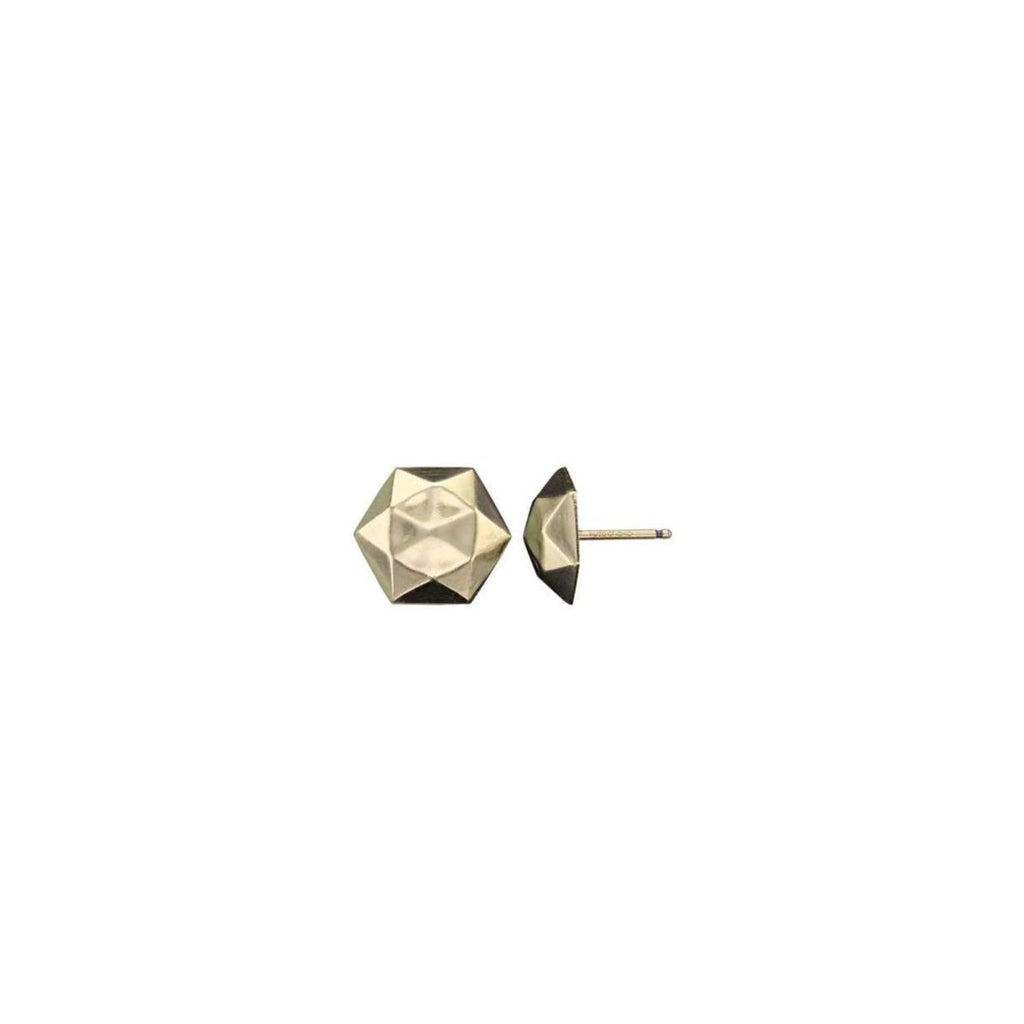 hexagon stud earrings, hexagon studs, hexagon earrings, small earrings, small studs, gold earrings, gold filled earrings, gold filled studs, hypoallergenic earrings