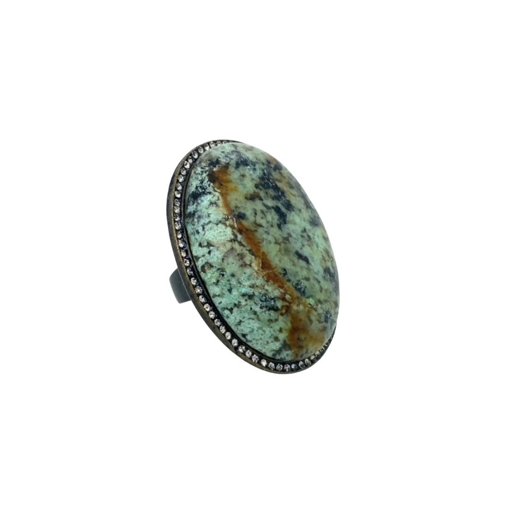 cabochon ring, turquoise ring, 