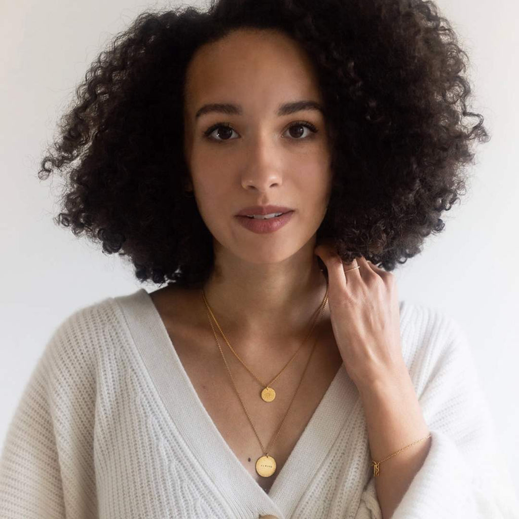 diamond dusted charm, diamond dusted coin pendant, diamond coin, silver diamond coin necklace, coin necklace, mini coin necklace round charm necklace