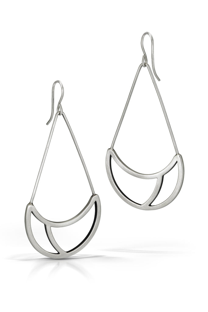 Emily Shaffer Drop Earrings, Silver earrings, silversmith, silver drop earrings