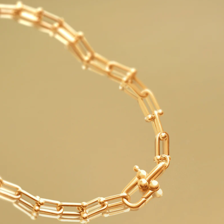 hardware links necklace, hardware links chain