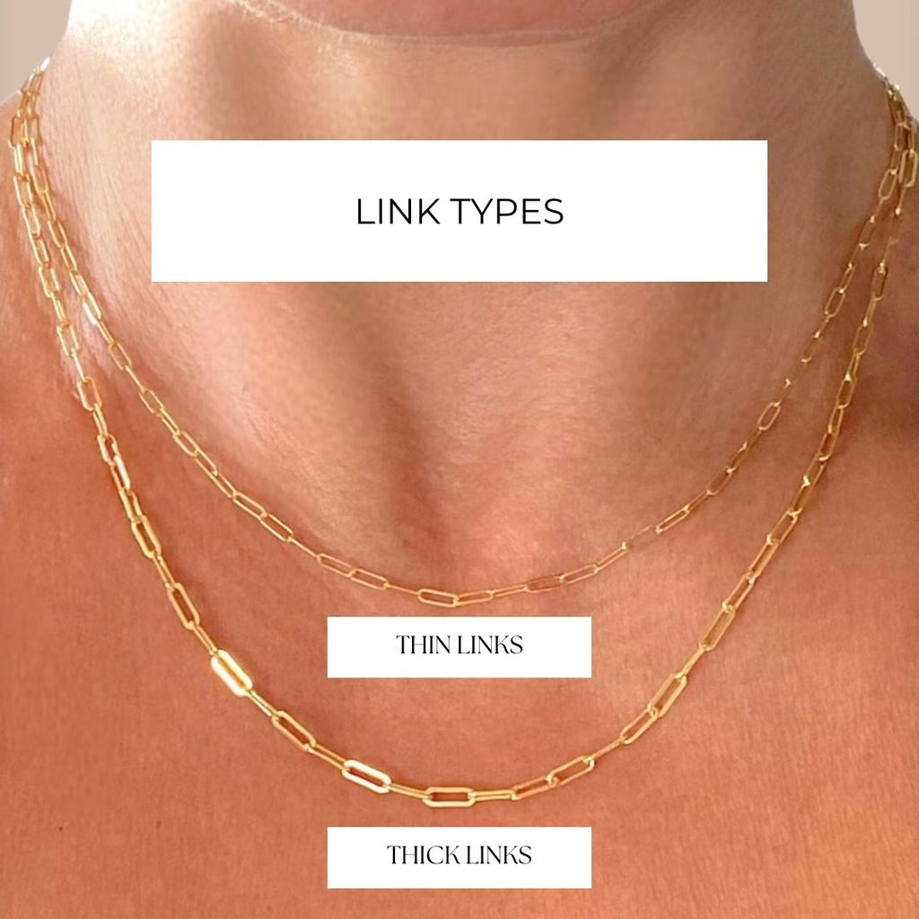 Buy Thick Link Necklace, Paperclip Chain Necklace, Chunky Necklace,  Layering Necklace, Toggle Necklace the Avery Necklace Online in India - Etsy