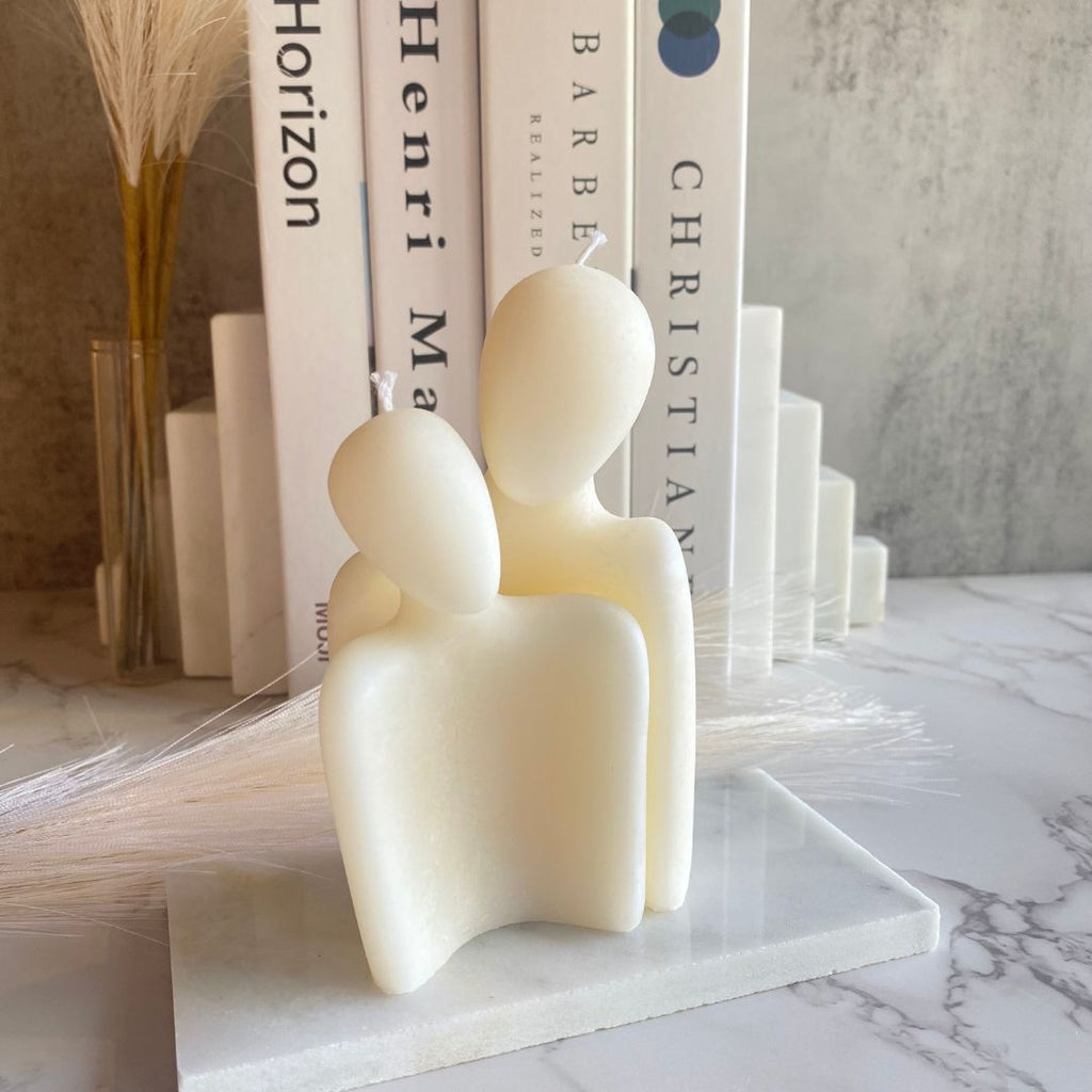 couple candle set, couple hugging candle, candle of couple, people candle, people hugging candle, candle set, two people candle set, decorative candle, home decor, home decor candles, unscented candles, toxic free candles, natural candles, soy wax candles