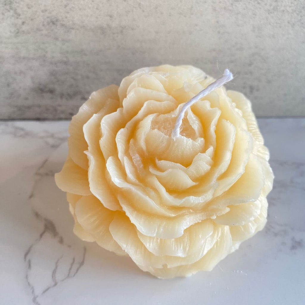 peony flower candle, peony candle, flower candle, dog candle, natural candle, natural candles, soy wax candles, vegan candles, cruelty-free candles, home decor candle, home decor candles