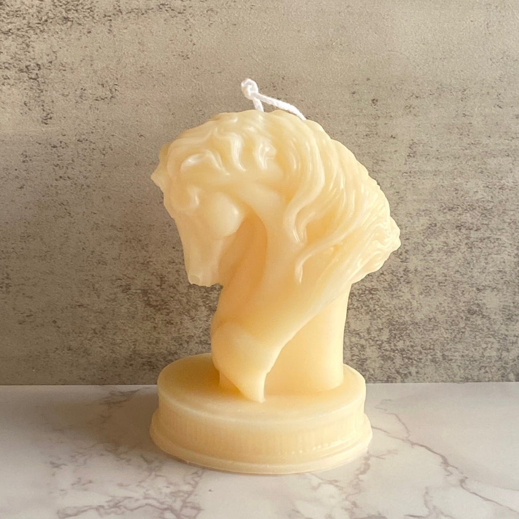 horse head candle, horse candle, decorative candle, sculptural candles, architectural candles, greek mythology candles, greek candles, horse candles, home decor