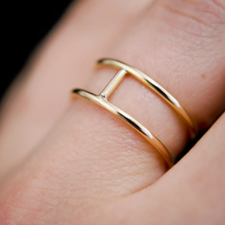 hammered ring, hammered band ring, gold filled ring, hammered gold ring, gold ring hammered