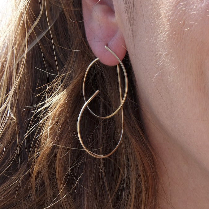 wire hoop earrings