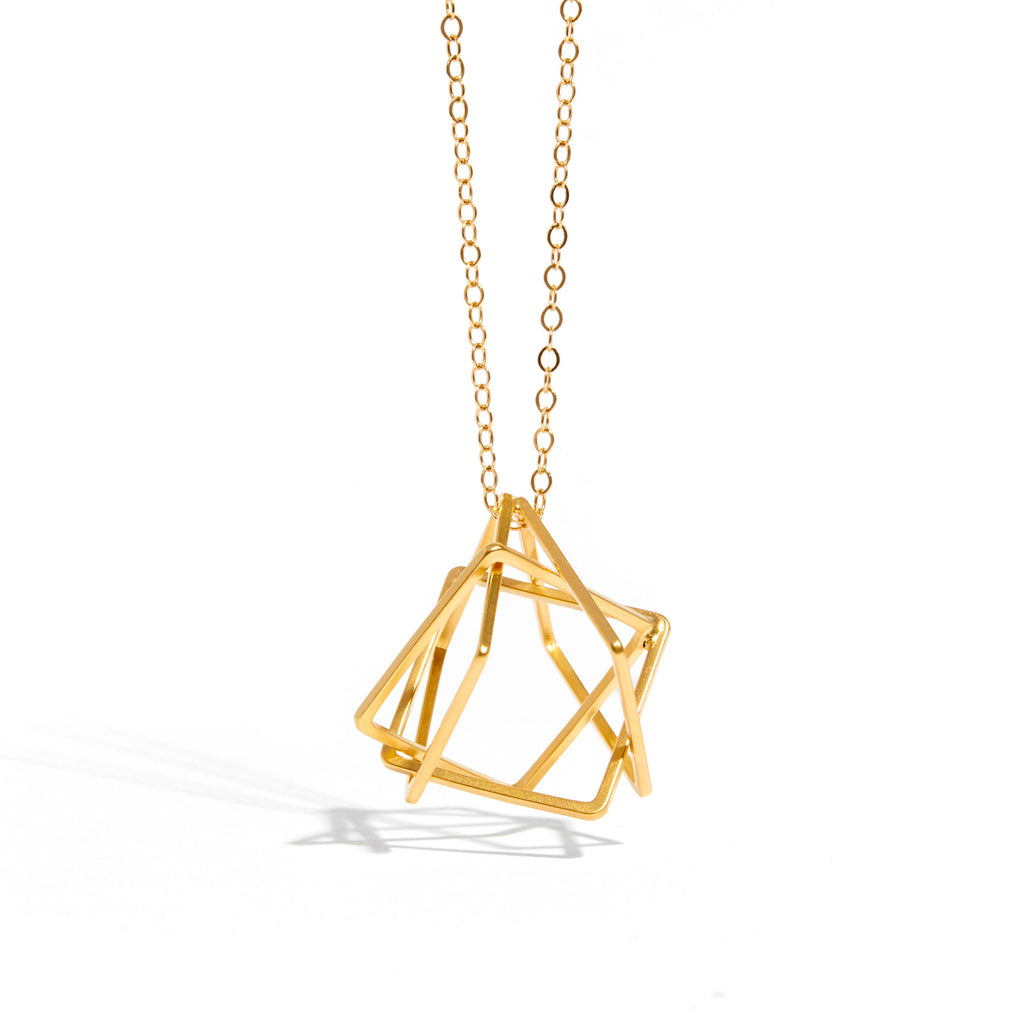 minimalist gold polish necklace 221006 – RevaBeads