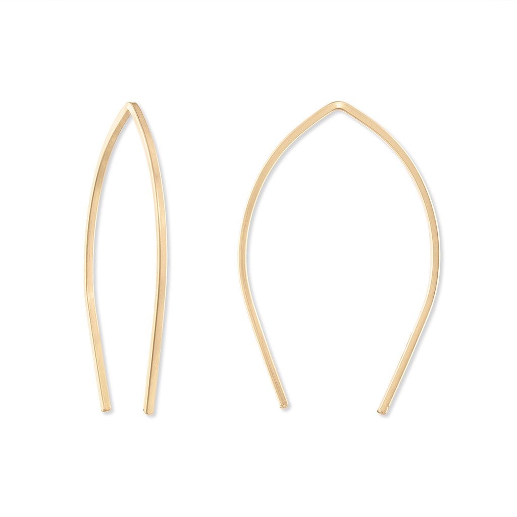 geometric earrings, laser cut earrings, modern earrings, modern jewelry design, threaders, threader earrings, minimalist earrings
