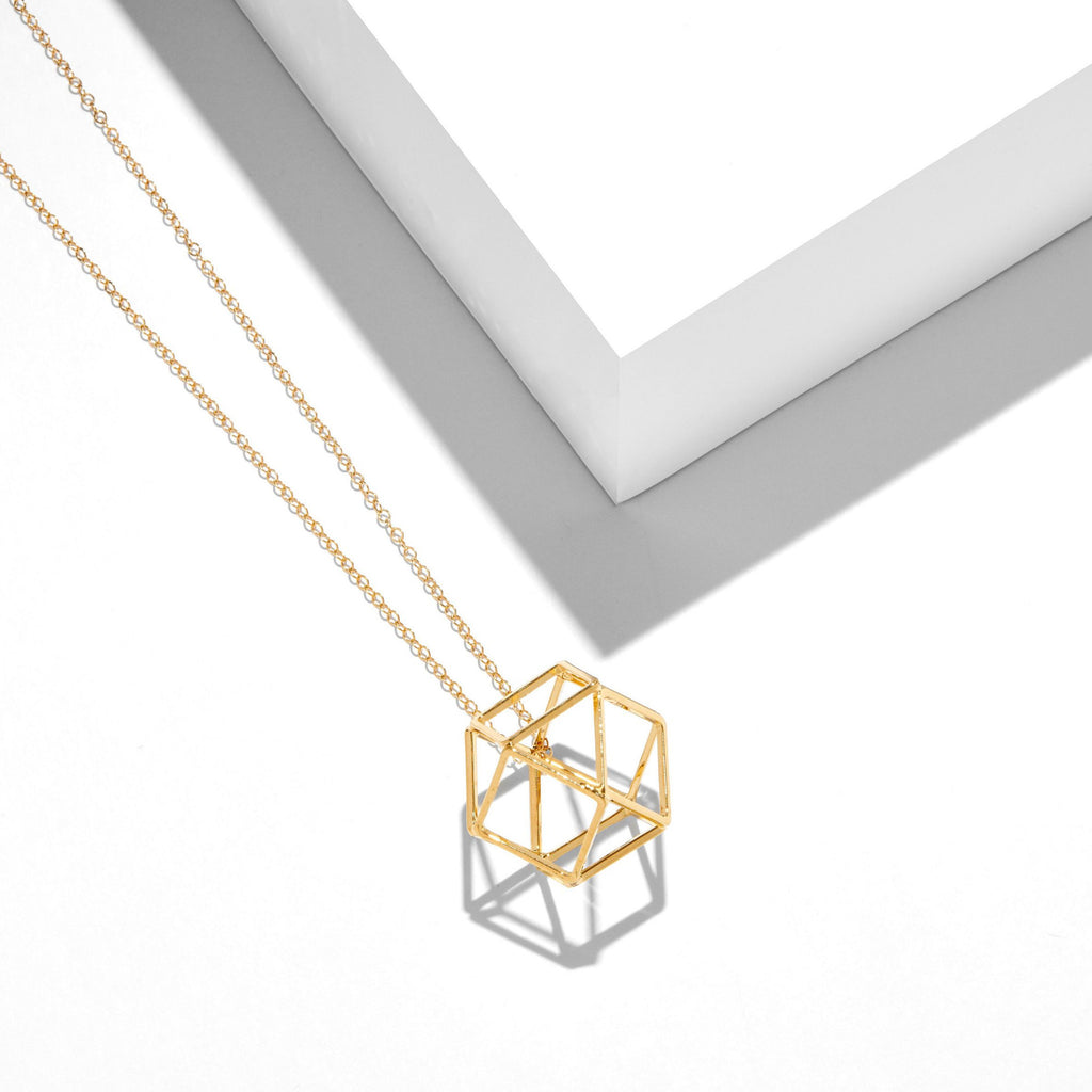 3D prism necklace