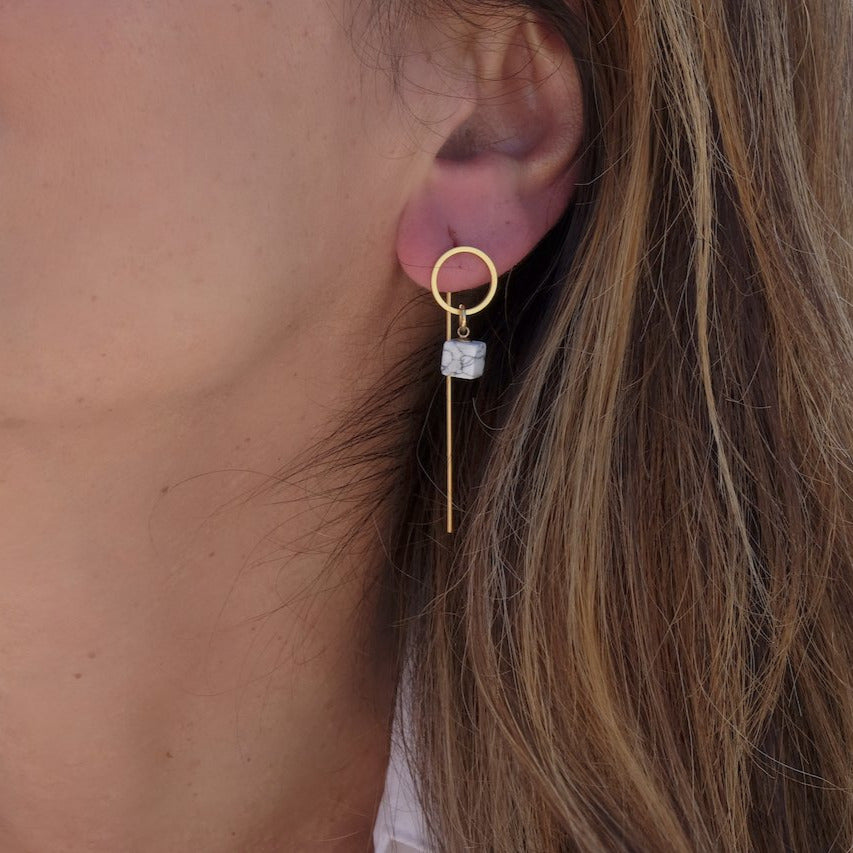 hoop bar earrings