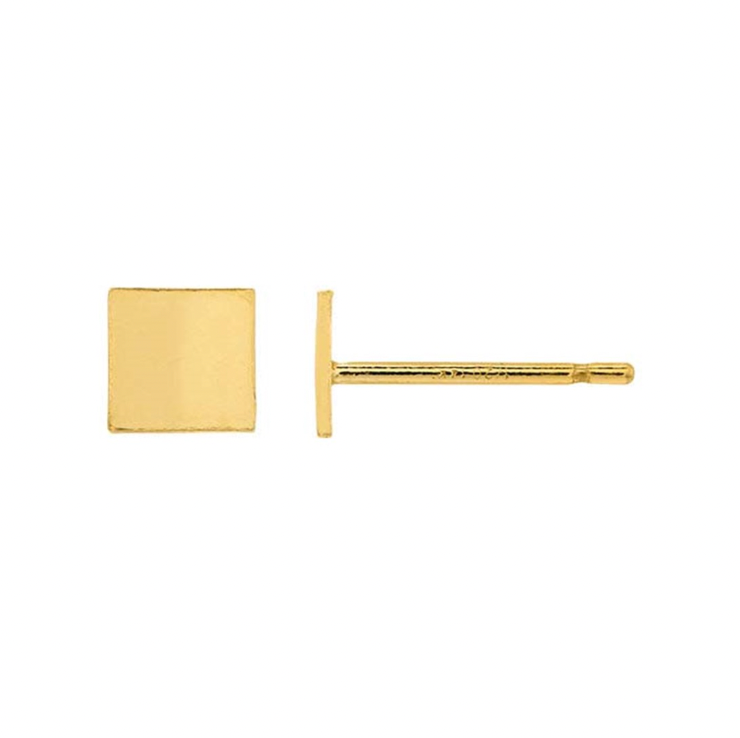 flat square studs, tiny studs, tiny earrings, stacking earrings, stacking studs, gold filled studs, gold filled earrings, 14K gold filled studs, stacking earrings, stacking studs